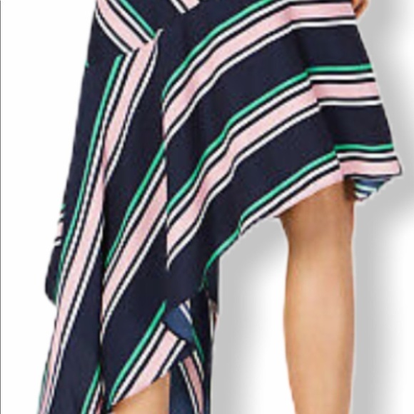 BAR III Midnight Stripe Asymmetrical Maxi Skirt - Picture 3 of 3